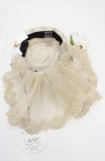 画像4: ALICE and the PIRATES / Under the Rose?闇の使者と薔薇の刻印?薔薇のトーク帽  オフシロ×ゴールド O-26-09-29-1002-PA-AC-OW-OS (4)