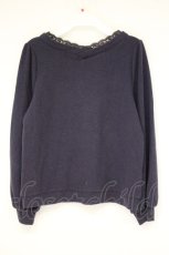 画像3: axes femme / Vネック刺繍入プルオーバー M パープル O-26-09-29-071-AX-TO-OW-OS (3)