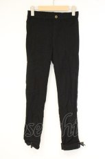 画像1: axes femme / 裾レースアップ裏起毛レギパン L クロ O-26-09-29-073-AX-PA-OW-OS (1)