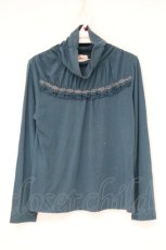 画像1: axes femme / デコルテギャザーインナープルオーバー M グリーン O-26-09-29-077-AX-TO-OW-OS (1)