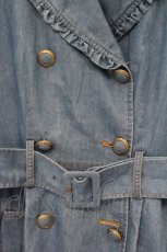 画像2: axes femme POETIQUE / ボリューム袖トレンチコート M ブルー O-26-09-29-090-AX-CO-OW-OS (2)