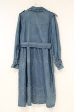 画像3: axes femme POETIQUE / ボリューム袖トレンチコート M ブルー O-26-09-29-090-AX-CO-OW-OS (3)