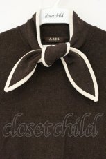 画像2: axes femme / 襟デザインワンピース M ブラウン O-26-09-29-091-AX-OP-OW-OS (2)