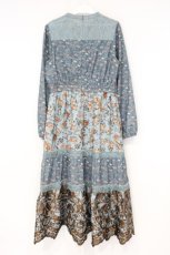 画像4: axes femme NOSTALGIE / 花柄ｘ刺繍スタンドワンピース M グリーン系 O-26-09-29-097-AX-OP-OW-OS (4)