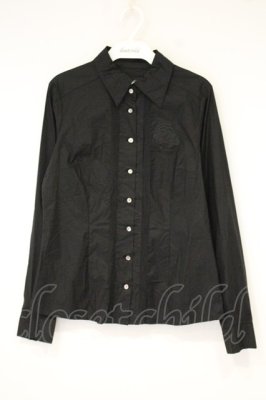 Preview of 刺繍入りタックブラウス 9 クロ