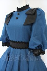 画像2: Innocent World / Classy Ribbonワンピース M ブルー×クロ O-26-10-01-036-IW-OP-OW-OS (2)