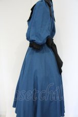 画像3: Innocent World / Classy Ribbonワンピース M ブルー×クロ O-26-10-01-036-IW-OP-OW-OS (3)