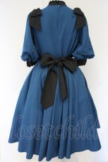 画像4: Innocent World / Classy Ribbonワンピース M ブルー×クロ O-26-10-01-036-IW-OP-OW-OS (4)