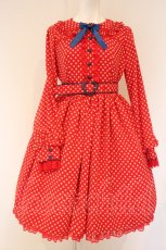 画像1: Angelic Pretty / Falling Heartワンピース  アカ O-26-10-01-037-AP-OP-OW-OS (1)