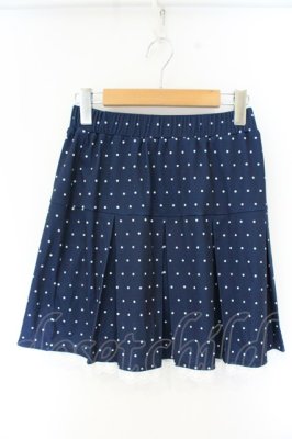 Preview of TINY DOT JERSEY SKIRT　スカート F ネイビー