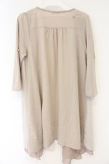 画像2: axes femme / シフォンレイヤートッパー M ピンクベージュ O-26-10-01-050-AX-TO-YM-OS (2)