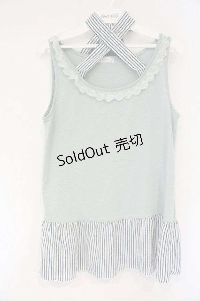 画像1: axes femme / 総レースアンサンブルのレースチュニック M ミント O-26-10-01-055-AX-TO-YM-OS (1)