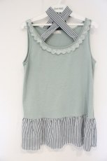 画像1: axes femme / 総レースアンサンブルのレースチュニック M ミント O-26-10-01-055-AX-TO-YM-OS (1)