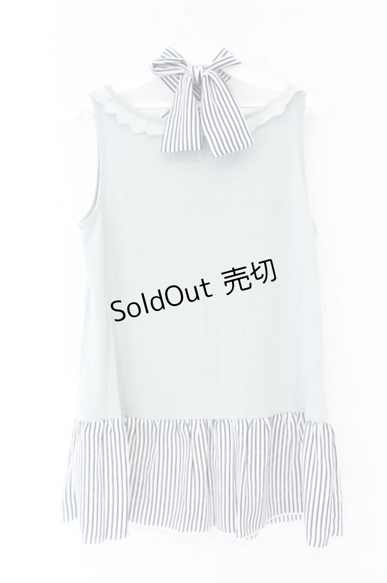 画像2: axes femme / 総レースアンサンブルのレースチュニック M ミント O-26-10-01-055-AX-TO-YM-OS (2)