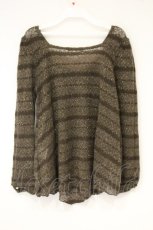 画像3: axes femme / モチーフ使いニットチュニック M ブラウン O-26-10-01-1034-AX-TO-OW-OS (3)