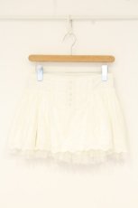 画像1: TRALALA / 刺繍レースミニスカート  シロ O-26-10-01-1036-LO-SK-OW-OS (1)