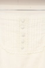画像2: TRALALA / 刺繍レースミニスカート  シロ O-26-10-01-1036-LO-SK-OW-OS (2)