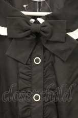 画像2: axes femme POETIQUE / バイカラーワンピースコート M クロ O-26-10-01-1041-AX-OP-IG-OS (2)