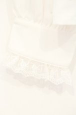 画像3: NIBBLE POISON / クロスレーススタンド襟ブラウス M シロ O-26-10-01-1046-LO-BL-IG-OS (3)
