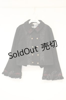 Preview of 刺繍入ジャガード切替コート M クロ