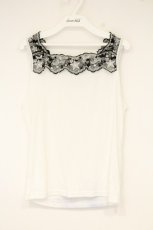 画像1: axes femme / ルミナスムーンタンクトップ  シロ O-26-10-01-1058-AX-TO-IG-OS (1)