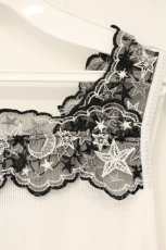 画像2: axes femme / ルミナスムーンタンクトップ  シロ O-26-10-01-1058-AX-TO-IG-OS (2)