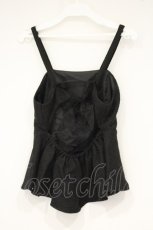 画像2: axes femme POETIQUE / バックリボンペプラムビスチェ M クロ O-26-10-01-1060-AX-TO-IG-OS (2)