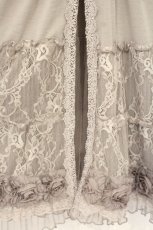 画像2: axes femme / 裾デザインロングカーデ M グレージュ O-26-10-01-1001-AX-TO-OW-OS (2)
