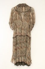 画像3: axes femme / 総柄シフォンチュニック M ベージュ O-26-10-01-1008-AX-BL-OW-OS (3)