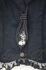 画像2: axes femme / タイ付きレースアップベスト M ネイビー O-26-10-01-1002-AX-TO-OW-OS (2)