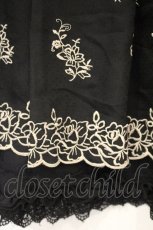 画像2: axes femme / 薔薇刺繍入りスカート M クロ O-26-10-01-1019-AX-SK-OW-OS (2)