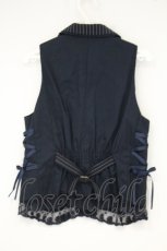 画像4: axes femme / タイ付きレースアップベスト M ネイビー O-26-10-01-1002-AX-TO-OW-OS (4)