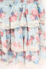 画像2: axes femme / 花がらシフォンチュニック M サックス O-26-10-01-1025-AX-TO-OW-OS (2)