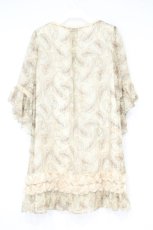 画像3: axes femme / 総柄シフォンチュニック M キナリ O-26-10-01-1026-AX-TO-OW-OS (3)