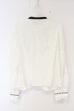 画像2: Eri Aino's collaboration / シャーロットの水曜日ブラウス M シロ×クロ O-26-10-01-007-LO-BL-OW-OS (2)