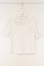 画像1: EATME / チュール刺繍コンビブラウス F シロ O-26-10-01-011-LO-BL-OW-OS (1)