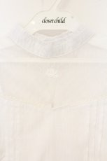 画像3: EATME / チュール刺繍コンビブラウス F シロ O-26-10-01-011-LO-BL-OW-OS (3)