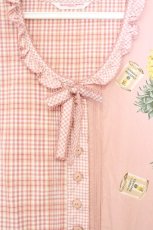 画像3: WONDERFUL WORLD / ワンダフルパイナップルパッチワークワンピース  ピンク O-26-10-01-015-LO-OP-IG-OS (3)