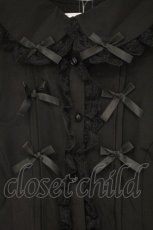 画像2: DO US PART / 眞白ありすコラボ リボンブラウス L クロ O-26-10-03-004-LO-BL-IG-OS (2)