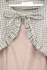 画像2: hudson honey / ボレロ付きワンピース M ブラウン×グレー O-26-10-03-032-LO-OP-OW-OS (2)