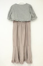 画像3: hudson honey / ボレロ付きワンピース M ブラウン×グレー O-26-10-03-032-LO-OP-OW-OS (3)