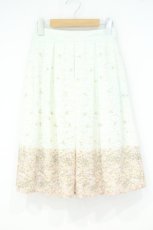 画像1: axes femme / お花パネル柄レーススカート M キナリ O-26-10-03-039-AX-SK-OW-OS (1)