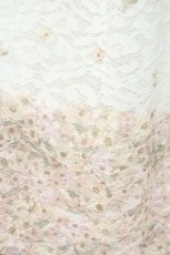 画像2: axes femme / お花パネル柄レーススカート M キナリ O-26-10-03-039-AX-SK-OW-OS (2)
