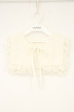 画像1: m petit by misako / スクエアレース付け襟 23×36cm シロ O-26-10-03-006-LO-ZA-IG-OS (1)