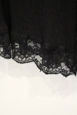 画像2: axes femme / 裾レース楊柳ワイドパンツ F クロ O-26-10-03-046-AX-PA-OW-OS (2)