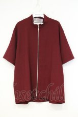 画像1: rezen / 椿スタンド襟ＺＩＰシャツ M 真紅 O-26-10-03-047-LO-BL-OW-OS (1)