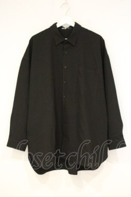 Preview of 配色ステッチシャツジャケット XL クロ×アカ