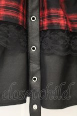 画像2: virally / チェック柄ミニスカート M アカ×クロ O-26-10-03-001-LO-SK-IG-OS (2)