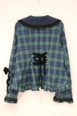 画像5: Chalmiere / タータンチェックジャケット  グリーン O-26-10-03-011-AX-JA-IG-OS (5)