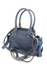 画像2: axes femme / リボン撥水ナイロンポシェット  ブルー O-26-10-04-041-AX-BG-OW-OS (2)